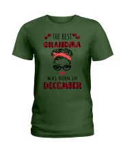 The best Grandma -December Ladies T-Shirt tile