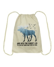AND INTO THE FOREST Drawstring Bag tile