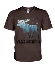 AND INTO THE FOREST V-Neck T-Shirt tile