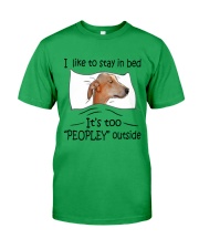 I like to stay in bed Greyhound Classic T-Shirt tile