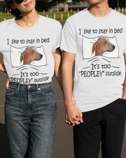 I like to stay in bed Greyhound Classic T-Shirt apparel-classic-tshirt-lifestyle-front-146