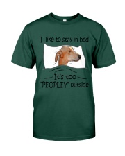 I like to stay in bed Greyhound Premium Fit Mens Tee tile