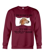 I like to stay in bed Greyhound Crewneck Sweatshirt tile