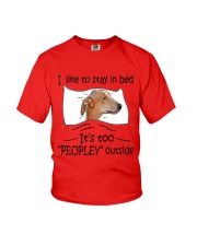 I like to stay in bed Greyhound Youth T-Shirt tile