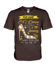A Queen - January V-Neck T-Shirt tile