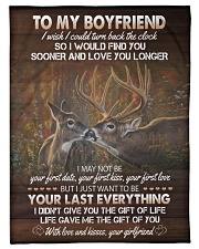 To my Boyfriend Small Fleece Blanket - 30" x 40" front