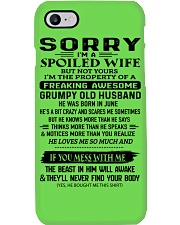 Sorry spoiled wife Grumpy old Husband - June Phone Case tile