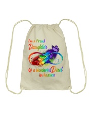 I'm a proud daughter Drawstring Bag tile