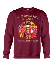 Not Fragile Like a Flower Crewneck Sweatshirt tile