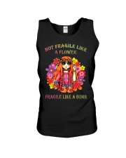 Not Fragile Like a Flower Unisex Tank tile