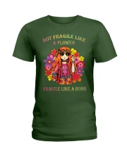 Not Fragile Like a Flower Ladies T-Shirt tile