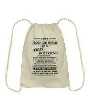 I am a proud girlfriend crazy boyfriend May Drawstring Bag tile