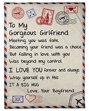 To my Girlfriend Small Fleece Blanket - 30" x 40" front