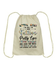 April Girl Drawstring Bag tile