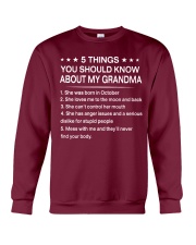 My Grandma -October Crewneck Sweatshirt tile