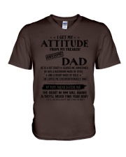 Gift for Daughter V-Neck T-Shirt tile