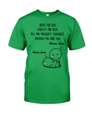 Naughty Thoughts - Custom Name Valentine's Day and Anniversary Gift for Boyfriend, Husband, Girlfriend, Wife, Fiancé Classic T-Shirt tile