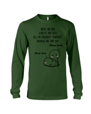 Naughty Thoughts - Custom Name Valentine's Day and Anniversary Gift for Boyfriend, Husband, Girlfriend, Wife, Fiancé Long Sleeve Tee tile
