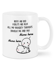 Naughty Thoughts - Custom Name Valentine's Day and Anniversary Gift for Boyfriend, Husband, Girlfriend, Wife, Fiancé Mug front