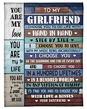 To my Girlfriend Small Fleece Blanket - 30" x 40" front