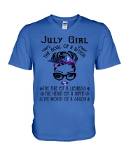 July Girl V-Neck T-Shirt tile