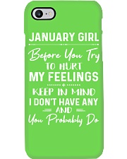 January Girl Phone Case tile