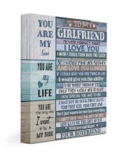 To my Girlfriend 11x14 Gallery Wrapped Canvas Prints front