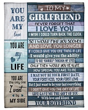 To my Girlfriend Fleece Blanket tile