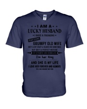 Gift for Husband V-Neck T-Shirt tile