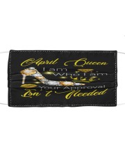 April Queen Cloth face mask front