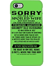Sorry spoiled wife Grumpy old Husband - July Phone Case tile