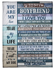 To my Boyfriend Small Fleece Blanket - 30" x 40" front