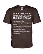 My Husband - May V-Neck T-Shirt tile