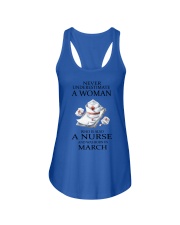 Nurse - March Ladies Flowy Tank tile