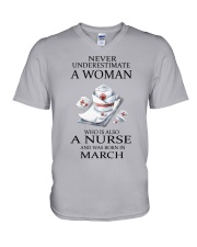 Nurse - March V-Neck T-Shirt tile