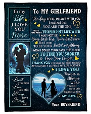 To My Girlfriend Small Fleece Blanket - 30" x 40" front