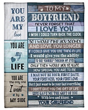 To my Boyfriend Small Fleece Blanket - 30" x 40" front