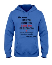 I Love You - Funny Girlfriend , Wife, Fiancée Hooded Sweatshirt tile