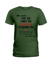 I Love You - Funny Girlfriend , Wife, Fiancée Ladies T-Shirt tile