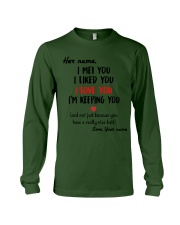 I Love You - Funny Girlfriend , Wife, Fiancée Long Sleeve Tee tile