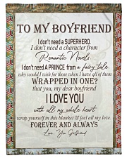 To my Boyfriend Small Fleece Blanket - 30" x 40" front
