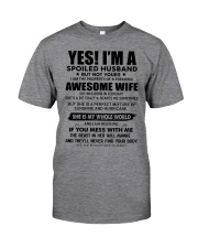 Yes i am a spoiled husband awesome wife-February Classic T-Shirt front