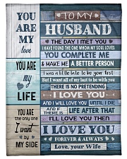 To my Husband Small Fleece Blanket - 30" x 40" front