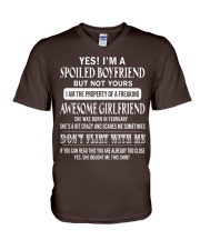 Gift for Boyfriend - February V-Neck T-Shirt tile