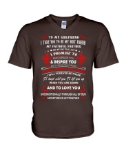 To My Girlfriend V-Neck T-Shirt tile