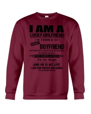 I am A Lucky Girlfriend Crewneck Sweatshirt tile