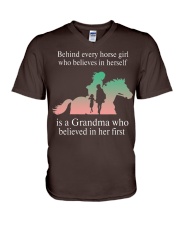 Grandma Horse V-Neck T-Shirt tile