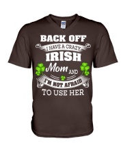 Back off Mom V-Neck T-Shirt tile