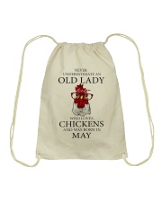 Old Lady Chickens - May Drawstring Bag tile