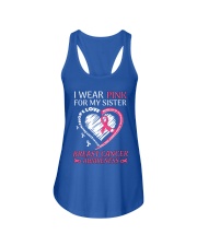 I Wear Pink For My Sister Ladies Flowy Tank tile